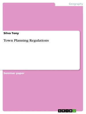 cover image of Town Planning Regulations